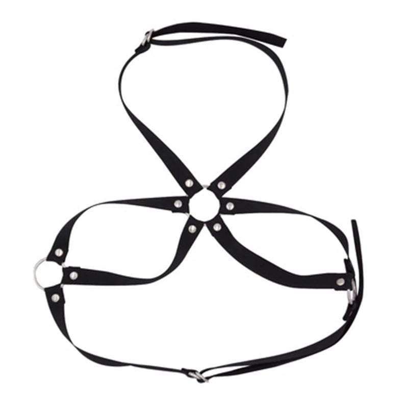 BDSM Lingerie & Bondage Set – Bra Harness with Gags, Cuffs & Restraint Gear for Women