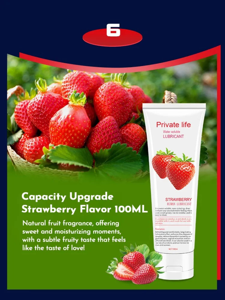 Fruit-Flavored Water-Based Lubrication Gel β 36-Month Shelf Life | 1pc
