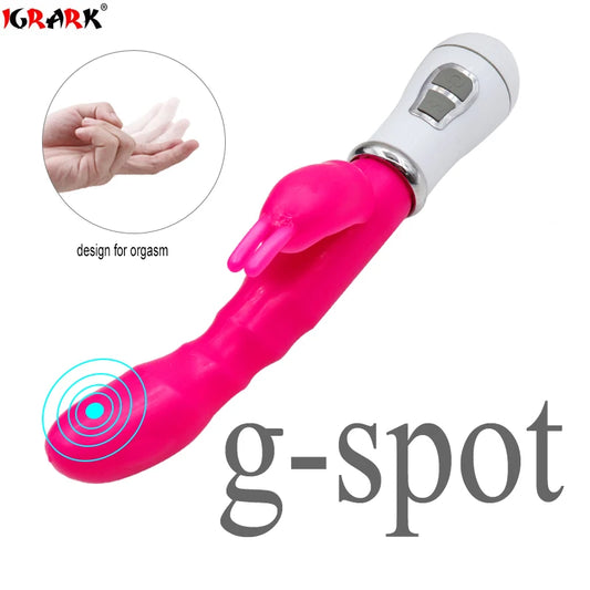 IGRARK Dual-Stimulation Rabbit Vibrator – G-Spot & Clitoral Pleasure in One