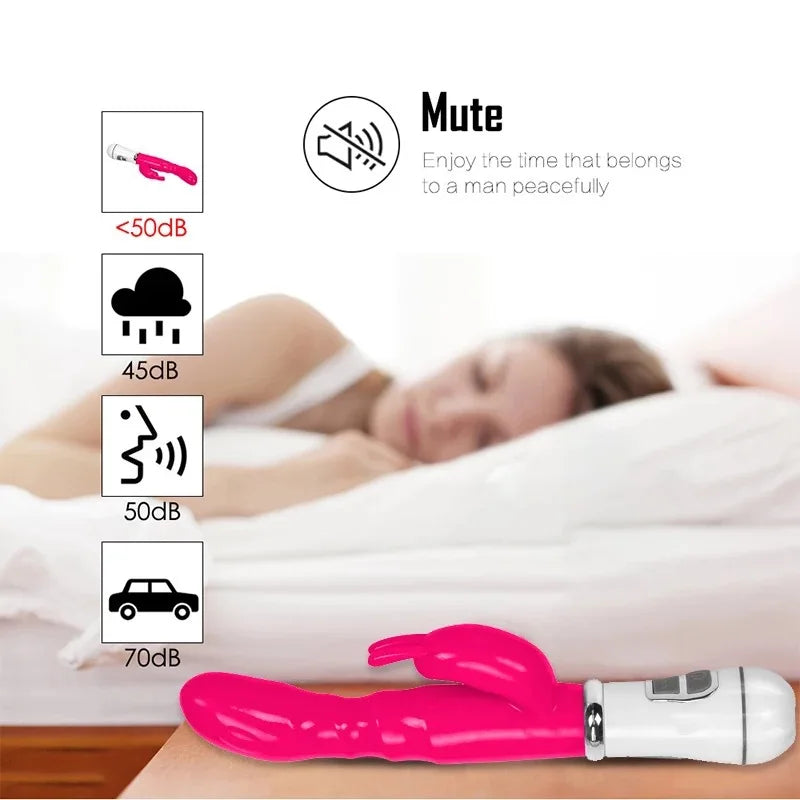 IGRARK Dual-Stimulation Rabbit Vibrator – G-Spot & Clitoral Pleasure in One