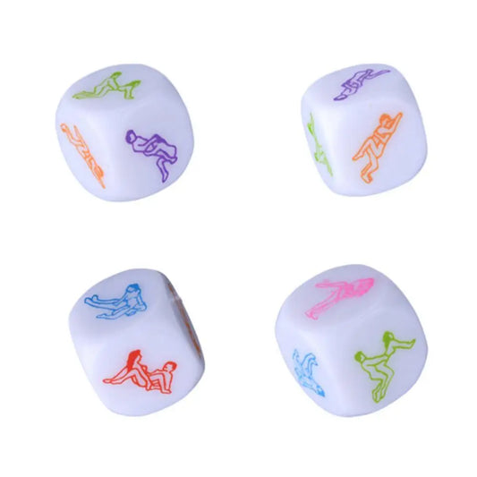 Adult Bedroom Dice – 6 Sexy Postures for Flirty, Fun Role Play