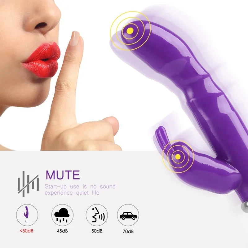 IGRARK Dual-Stimulation Rabbit Vibrator – G-Spot & Clitoral Pleasure in One
