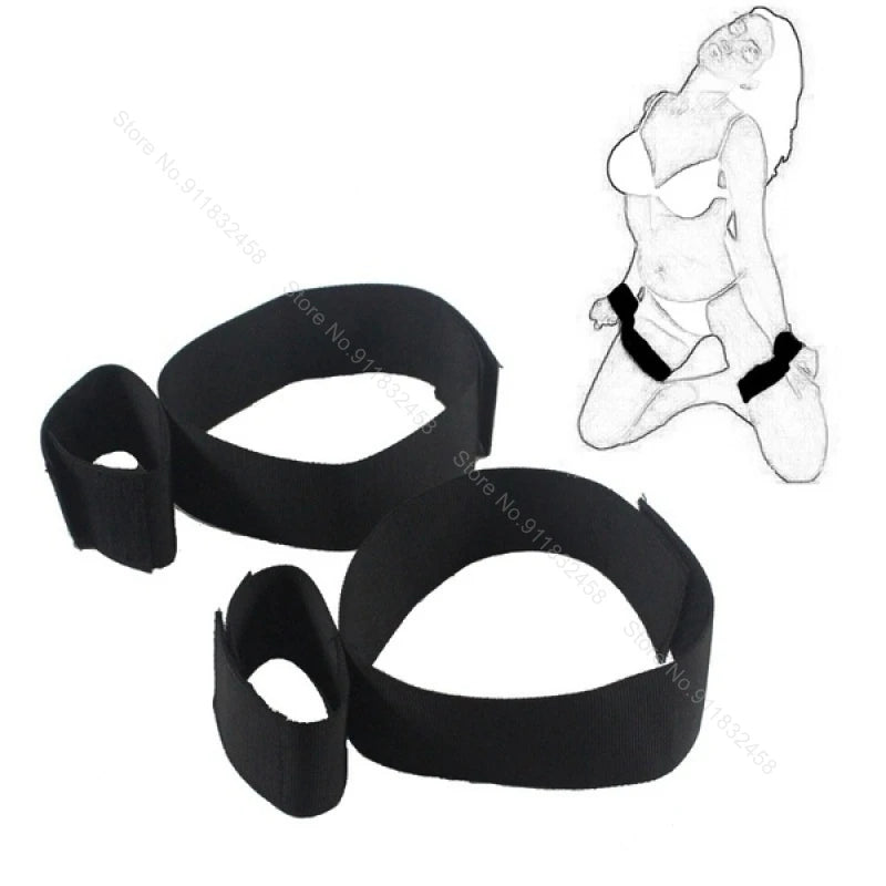 Adult Couples BDSM Bondage Restraints – Wrist & Ankle Cuffs for Sensual Play