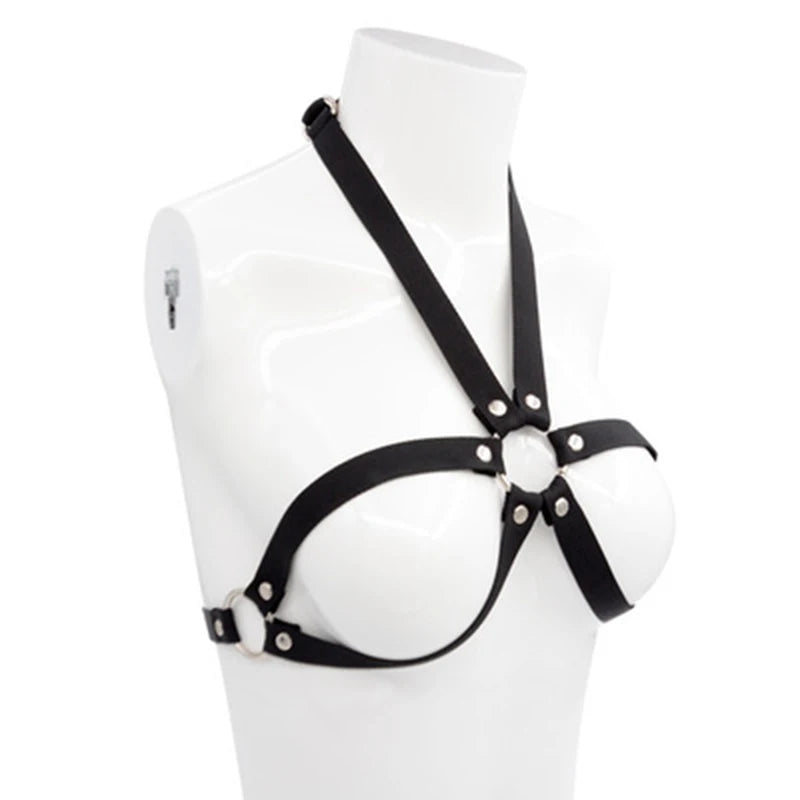 BDSM Lingerie & Bondage Set – Bra Harness with Gags, Cuffs & Restraint Gear for Women