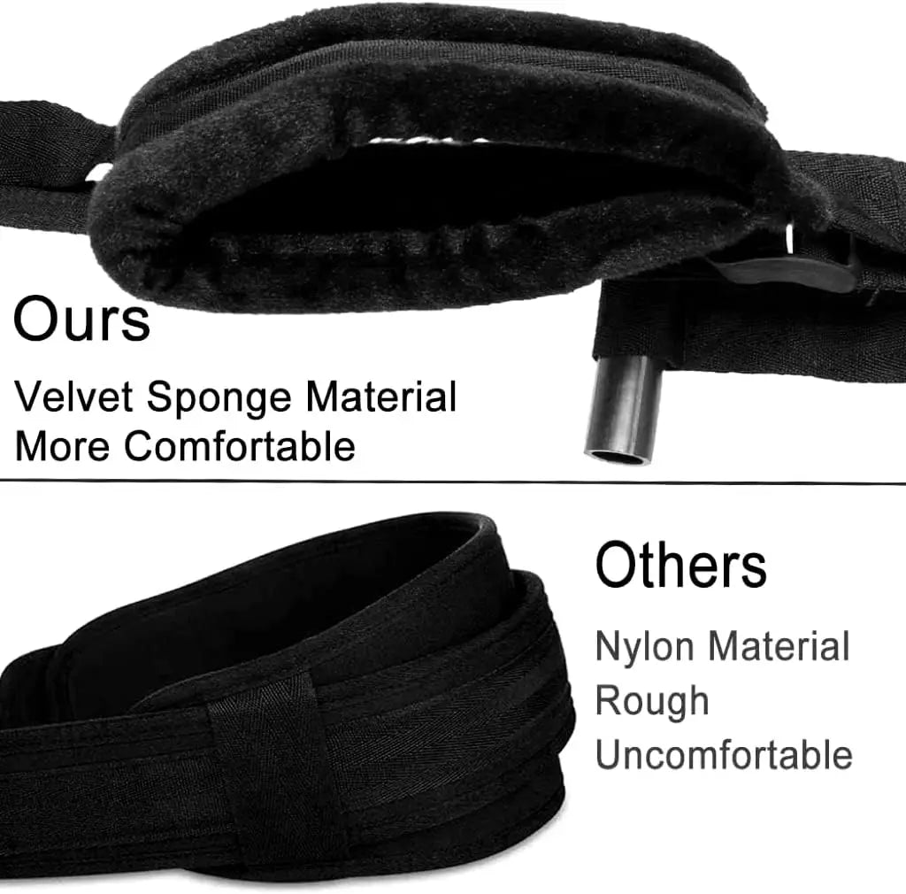 Adjustable Door Swing – Bondage Straps & Leg Spreader for Couples