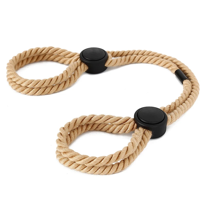 Adjustable Bondage Rope Handcuffs – Soft Restraints for Couples Play