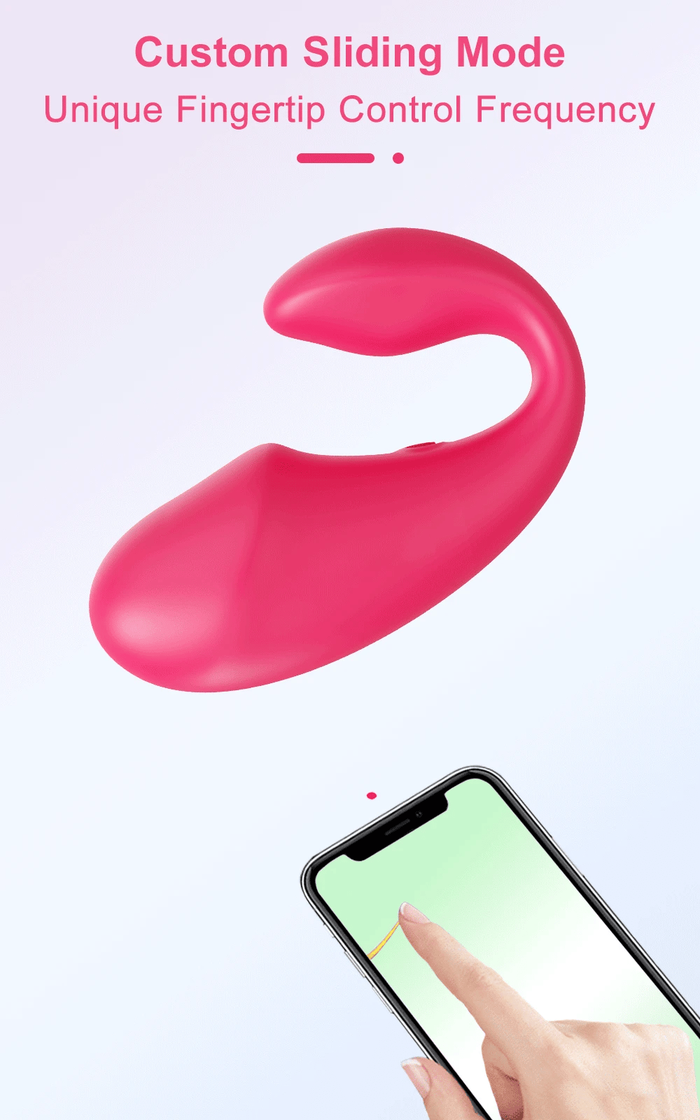 POMFW Bluetooth App-Controlled Vibrator – Wireless Love Egg for Couples