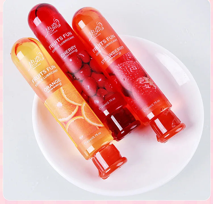 Edible Strawberry-Flavored Lubricant – Water-Based Intimate Gel for All Play