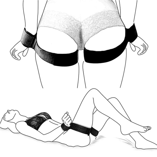 Adult Couples BDSM Bondage Restraints – Wrist & Ankle Cuffs for Sensual Play