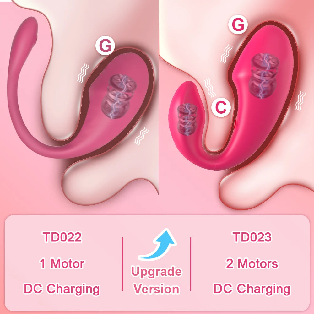 POMFW Bluetooth App-Controlled Vibrator – Wireless Love Egg for Couples
