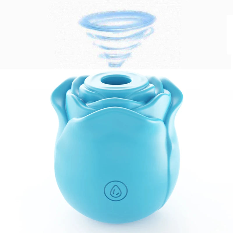 Rose-Shaped Clitoral Sucking Vibrator – Vagina & Nipple Stimulator for Women