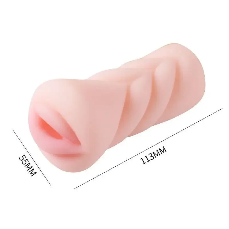 Men’s Aircraft Cup – Soft Realistic Silicone Masturbator for Oral, Vaginal & Anal Sensations