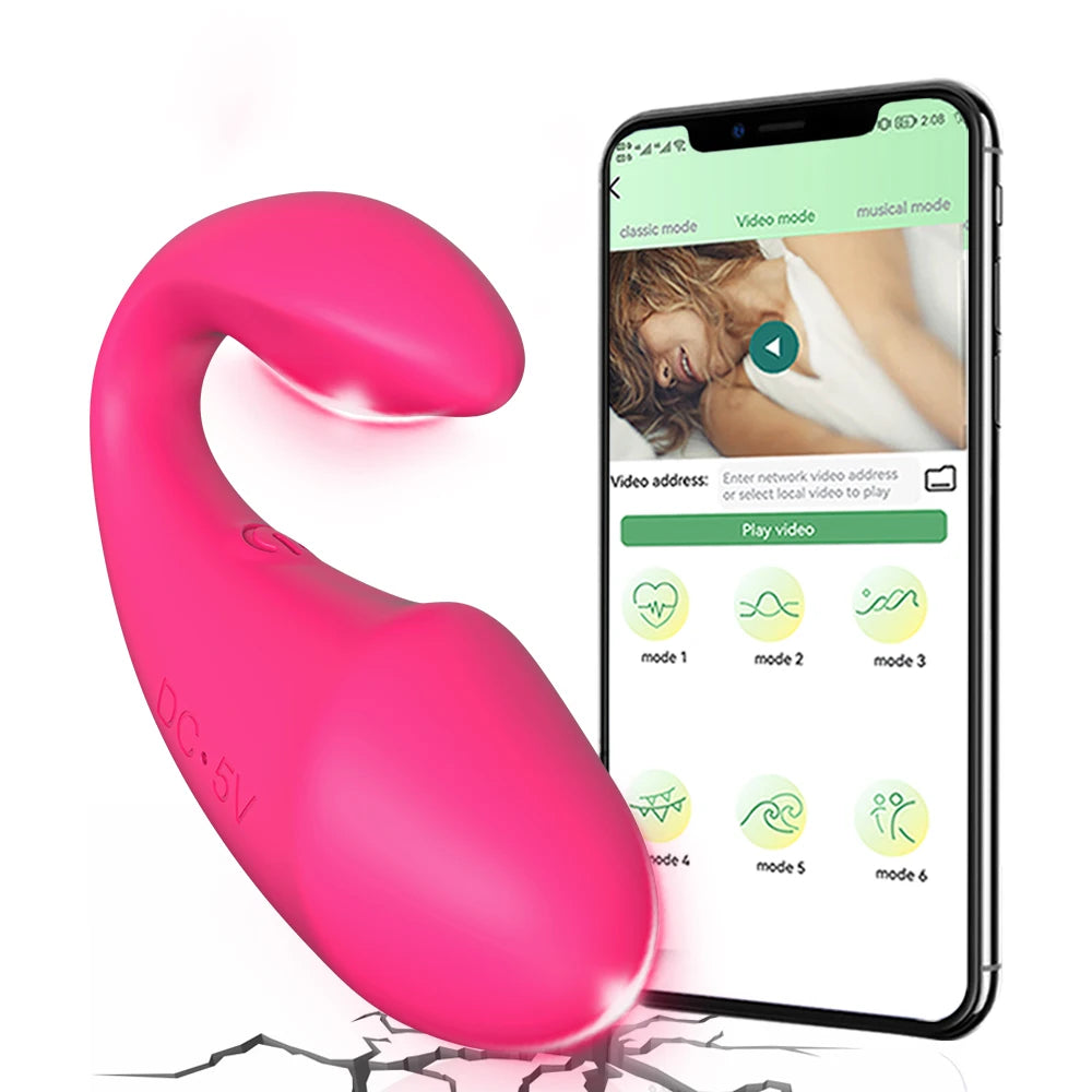 POMFW Bluetooth App-Controlled Vibrator – Wireless Love Egg for Couples