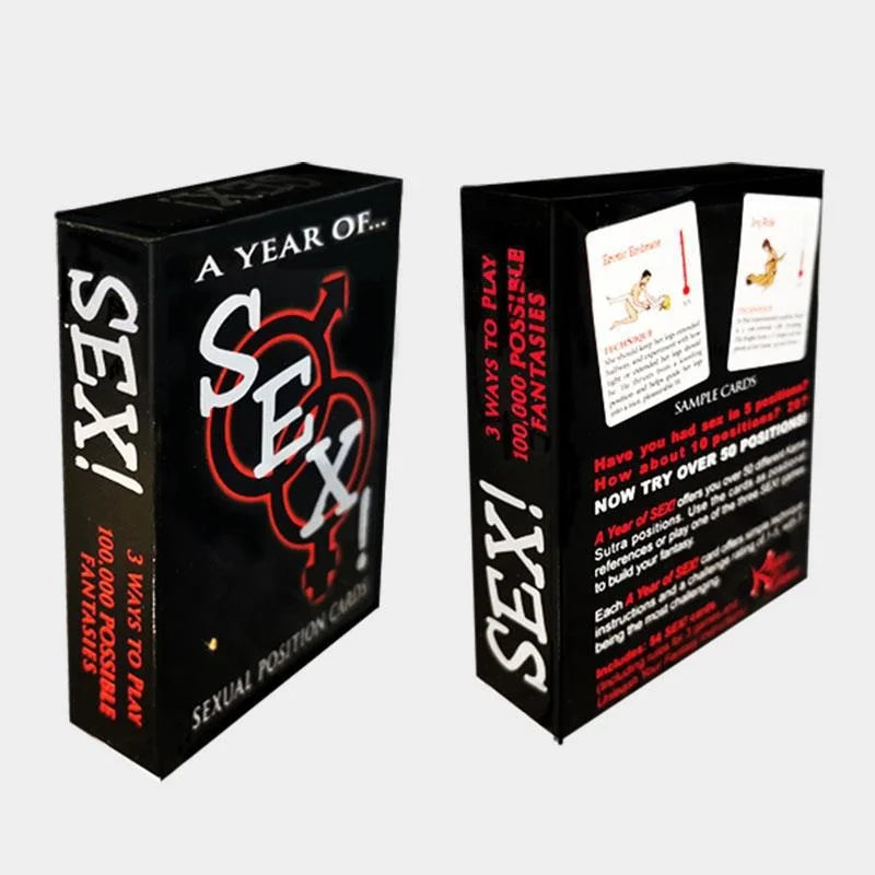 Sexual Position Cards - Couples Games 52 Sexy Position Cards In English & Spanish