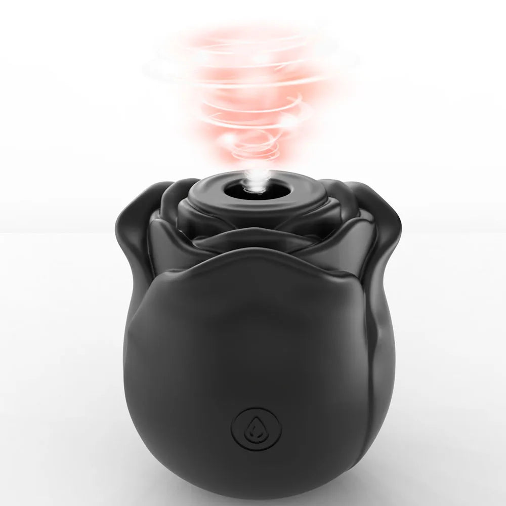 Rose-Shaped Clitoral Sucking Vibrator – Vagina & Nipple Stimulator for Women