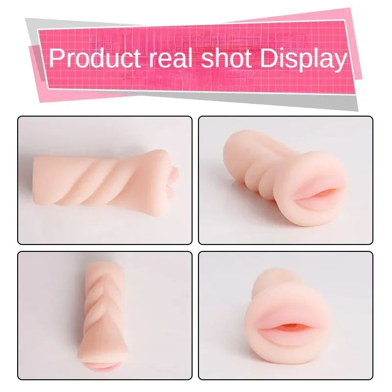 Men’s Aircraft Cup – Soft Realistic Silicone Masturbator for Oral, Vaginal & Anal Sensations