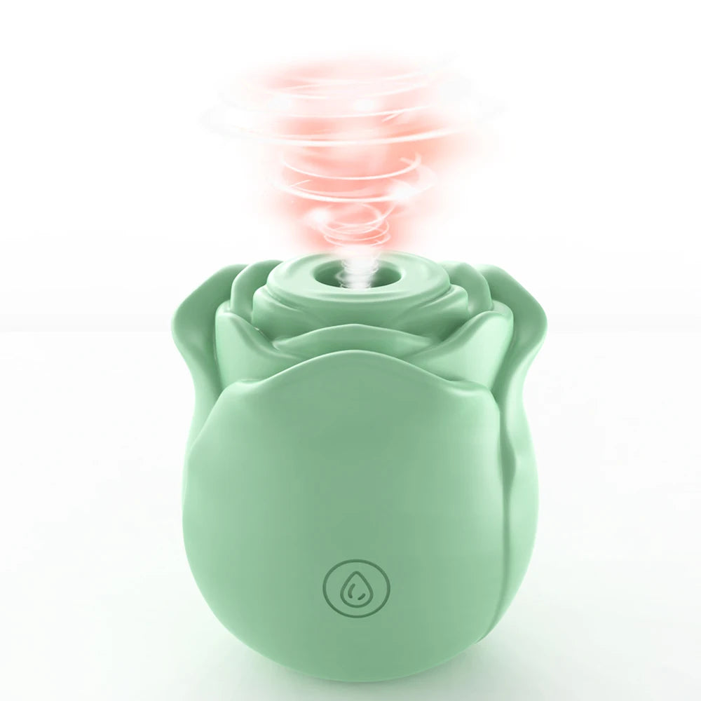 Rose-Shaped Clitoral Sucking Vibrator – Vagina & Nipple Stimulator for Women