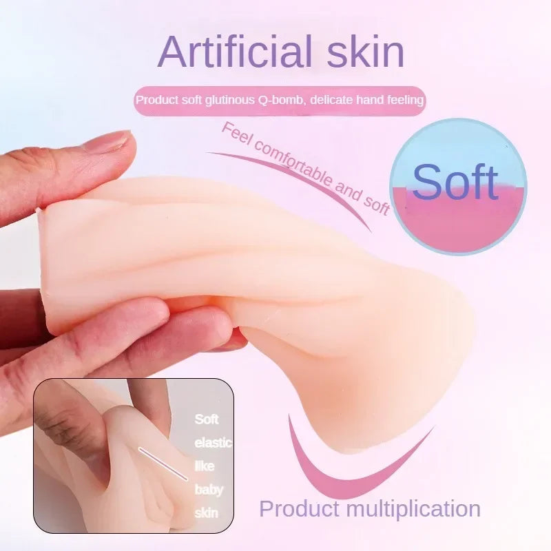 Men’s Aircraft Cup – Soft Realistic Silicone Masturbator for Oral, Vaginal & Anal Sensations