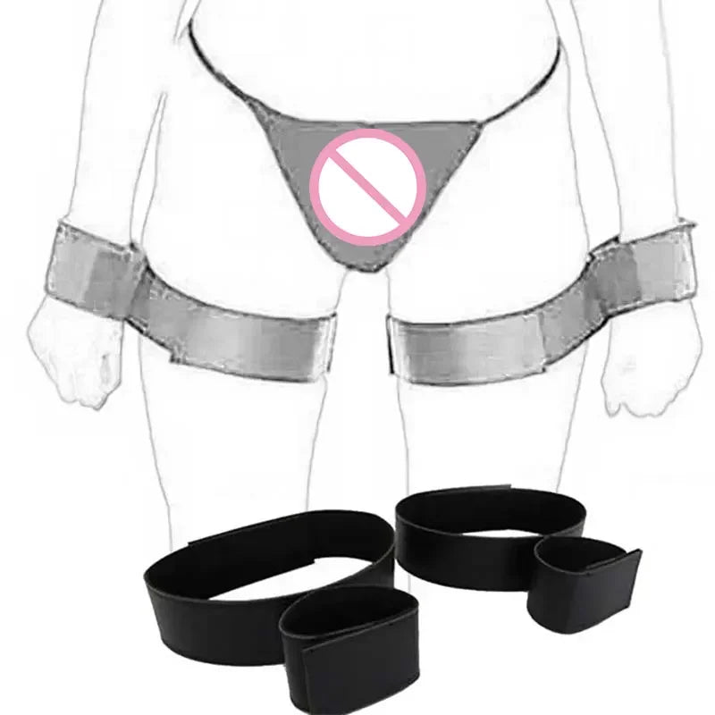 Adult Couples BDSM Bondage Restraints – Wrist & Ankle Cuffs for Sensual Play