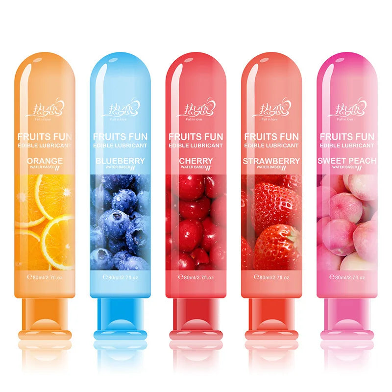 Edible Strawberry-Flavored Lubricant – Water-Based Intimate Gel for All Play
