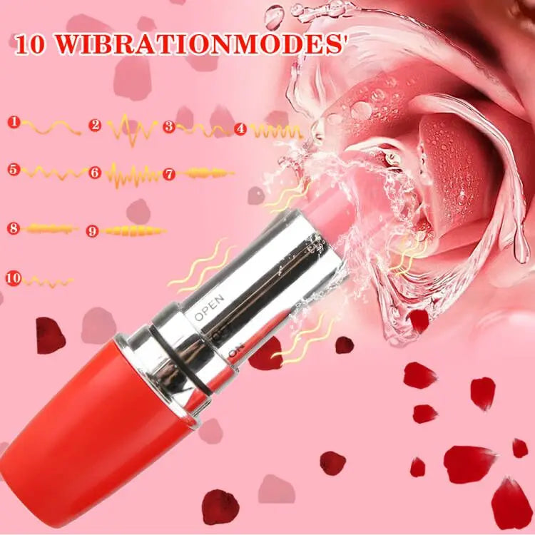 Mini Lipstick Vibrator – Discreet Clitoral Stimulator with Adjustable Speed