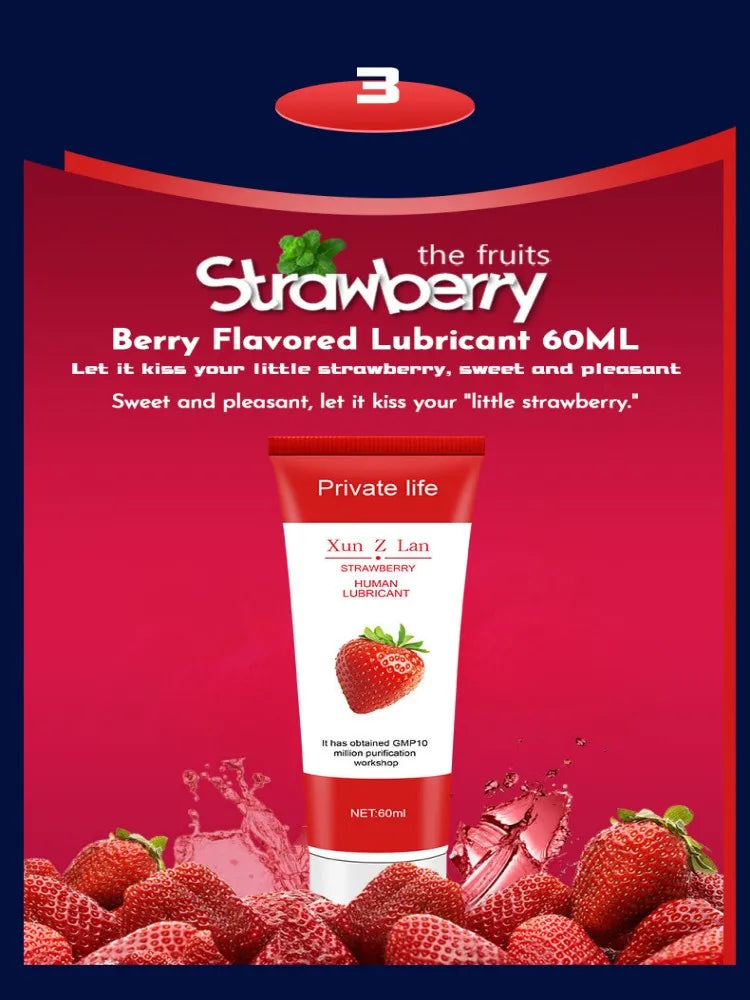 Fruit-Flavored Water-Based Lubrication Gel – 36-Month Shelf Life | 1pc