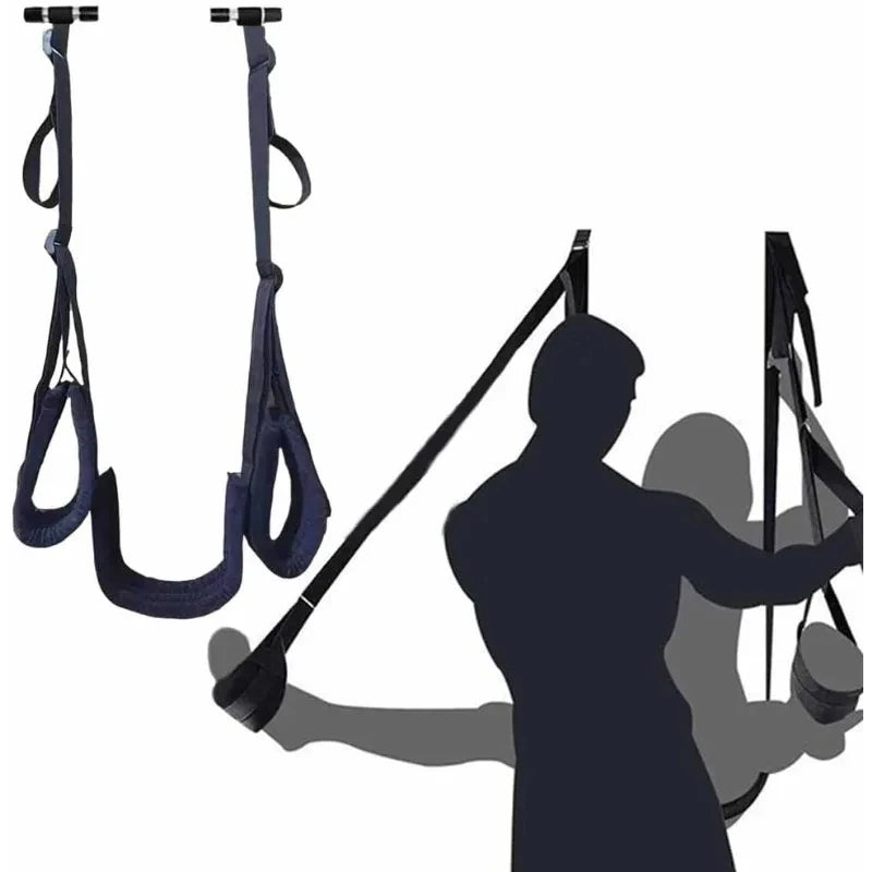 Adjustable Door Swing – Bondage Straps & Leg Spreader for Couples
