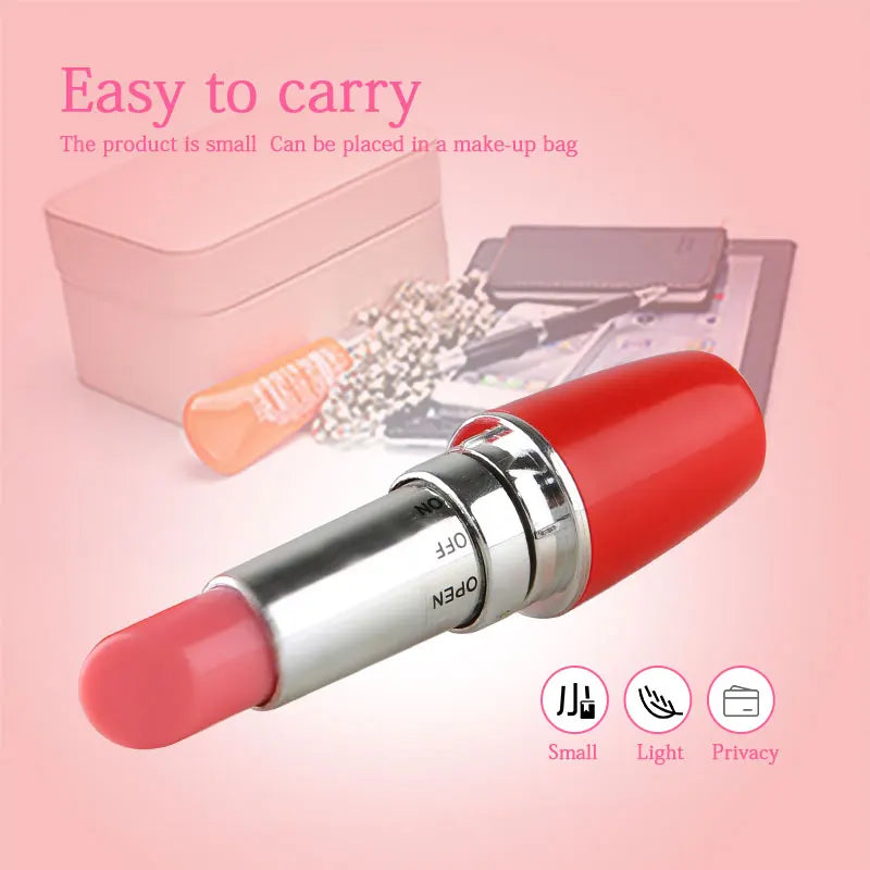 Mini Lipstick Vibrator – Discreet Clitoral Stimulator with Adjustable Speed