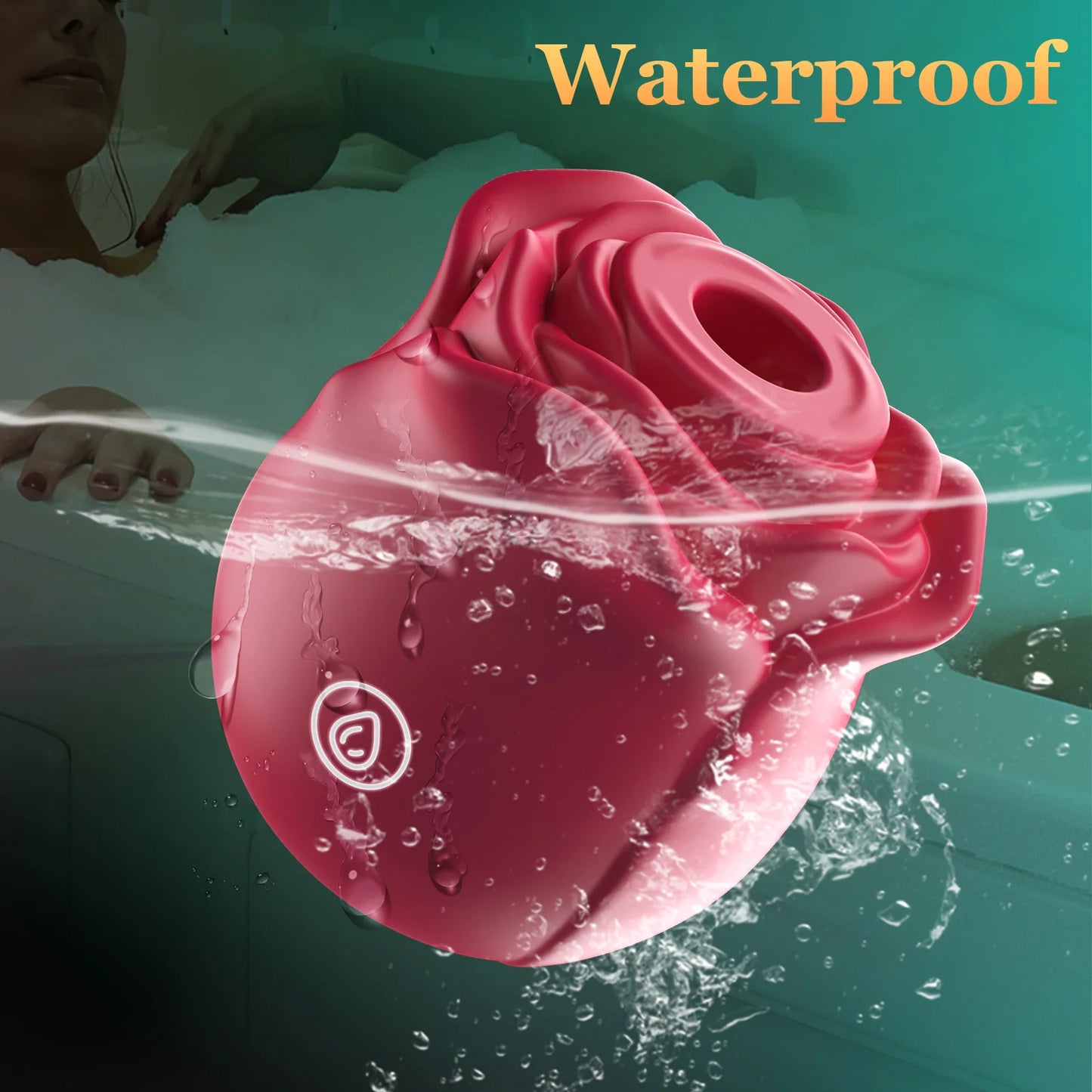 Rose-Shaped Clitoral Sucking Vibrator – Vagina & Nipple Stimulator for Women