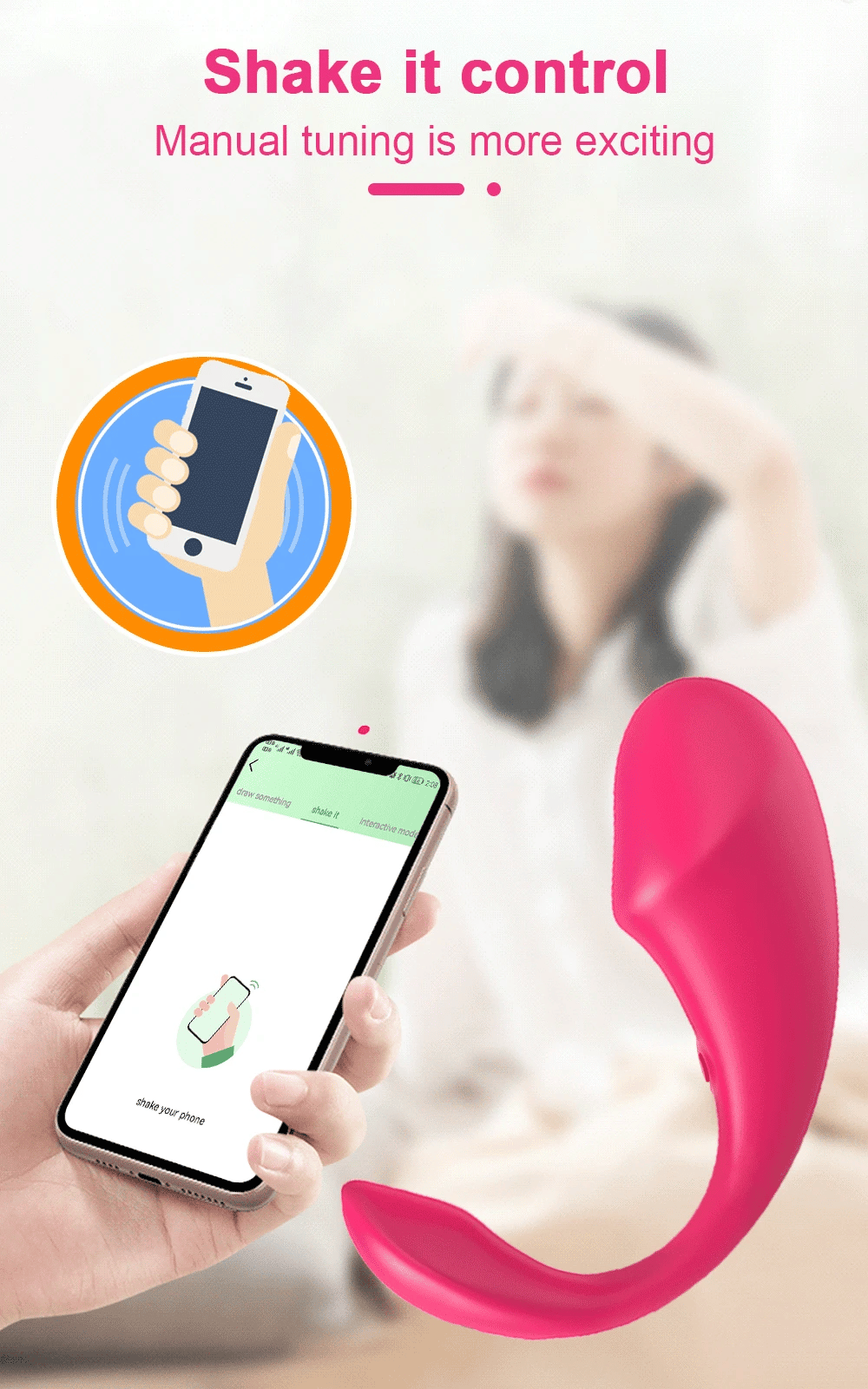 POMFW Bluetooth App-Controlled Vibrator – Wireless Love Egg for Couples