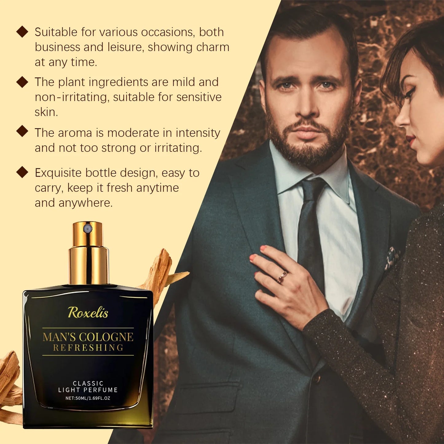 Pheromone Infused Perfume/Cologne for Irresistible Confidence & Desire