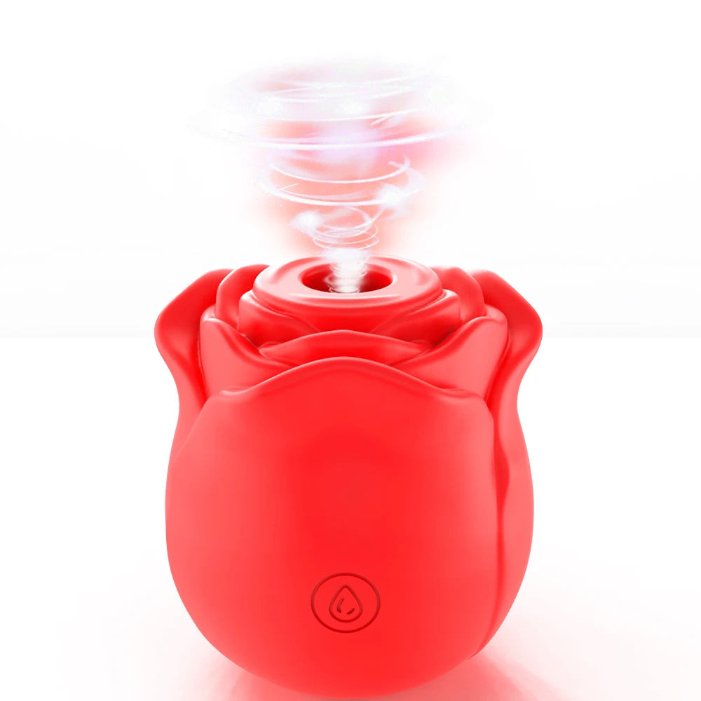 Rose-Shaped Clitoral Sucking Vibrator – Vagina & Nipple Stimulator for Women