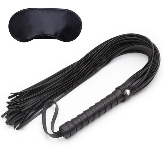 BDSM Erotic Accessories Kit – Whip, Restraints & Blindfold for Couples Play