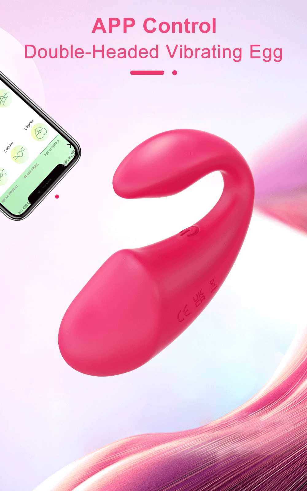 POMFW Bluetooth App-Controlled Vibrator – Wireless Love Egg for Couples