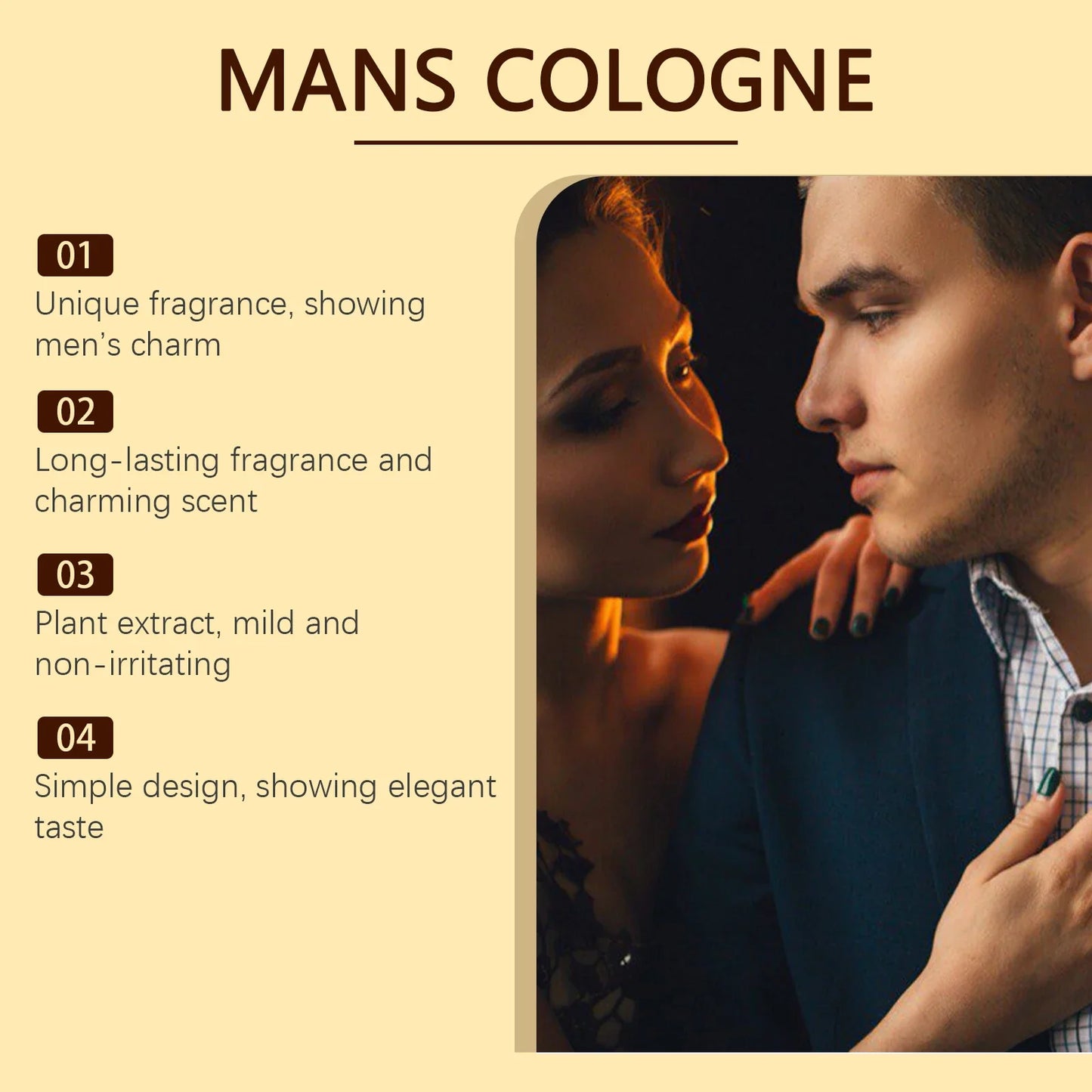 Pheromone Infused Perfume/Cologne for Irresistible Confidence & Desire