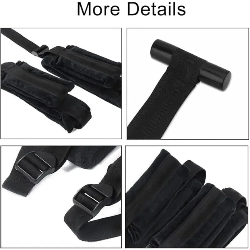 Adjustable Door Swing – Bondage Straps & Leg Spreader for Couples