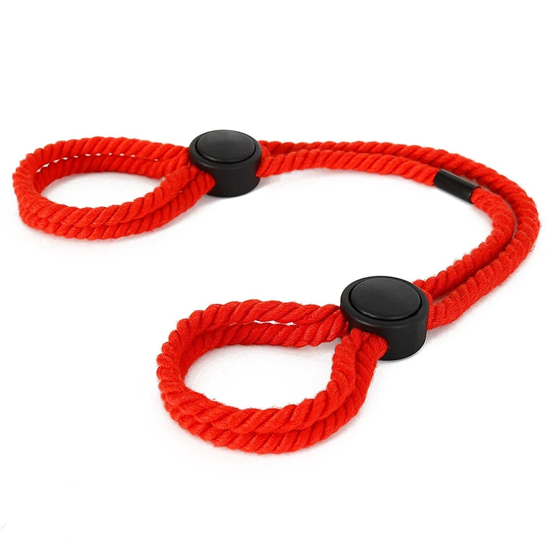 Adjustable Bondage Rope Handcuffs – Soft Restraints for Couples Play