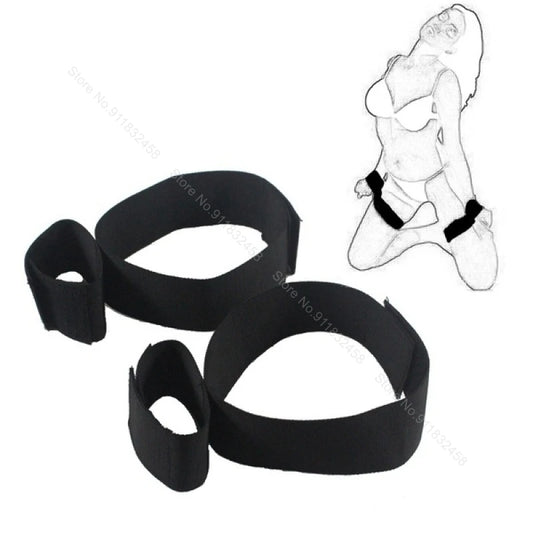 Adult Couples BDSM Bondage Restraints – Wrist & Ankle Cuffs for Sensual Play