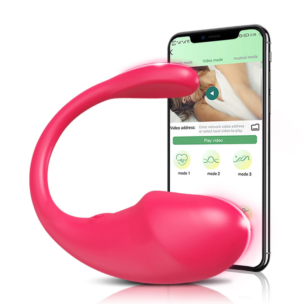 POMFW Bluetooth App-Controlled Vibrator – Wireless Love Egg for Couples