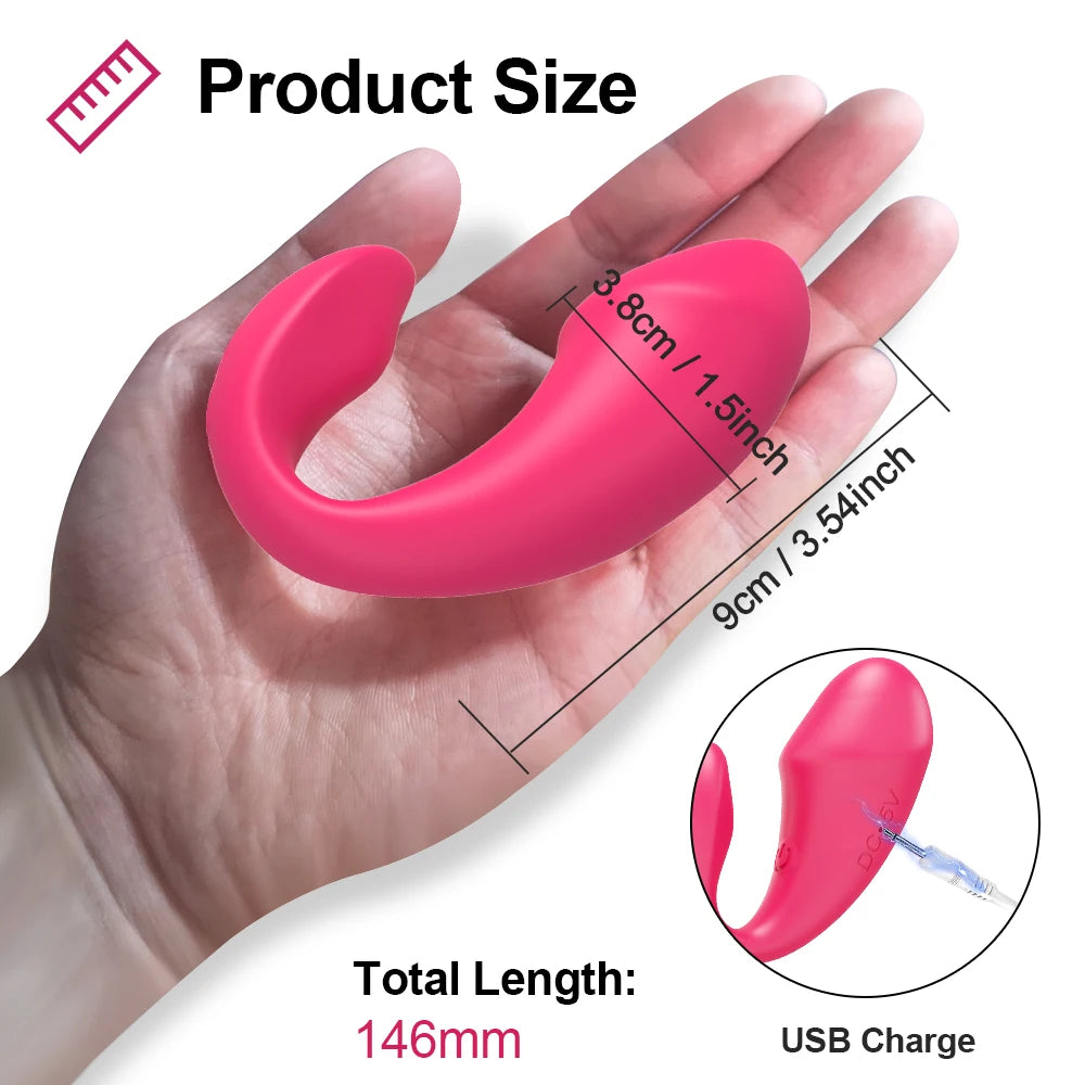 POMFW Bluetooth App-Controlled Vibrator – Wireless Love Egg for Couples