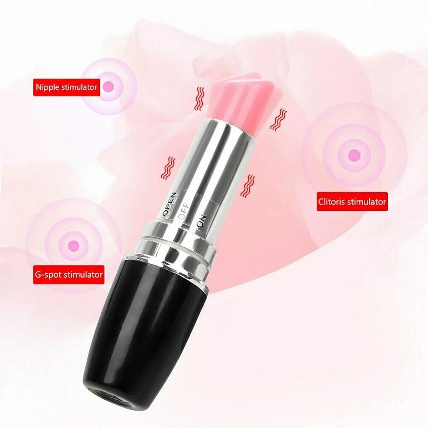 Mini Lipstick Vibrator – Discreet Clitoral Stimulator with Adjustable Speed