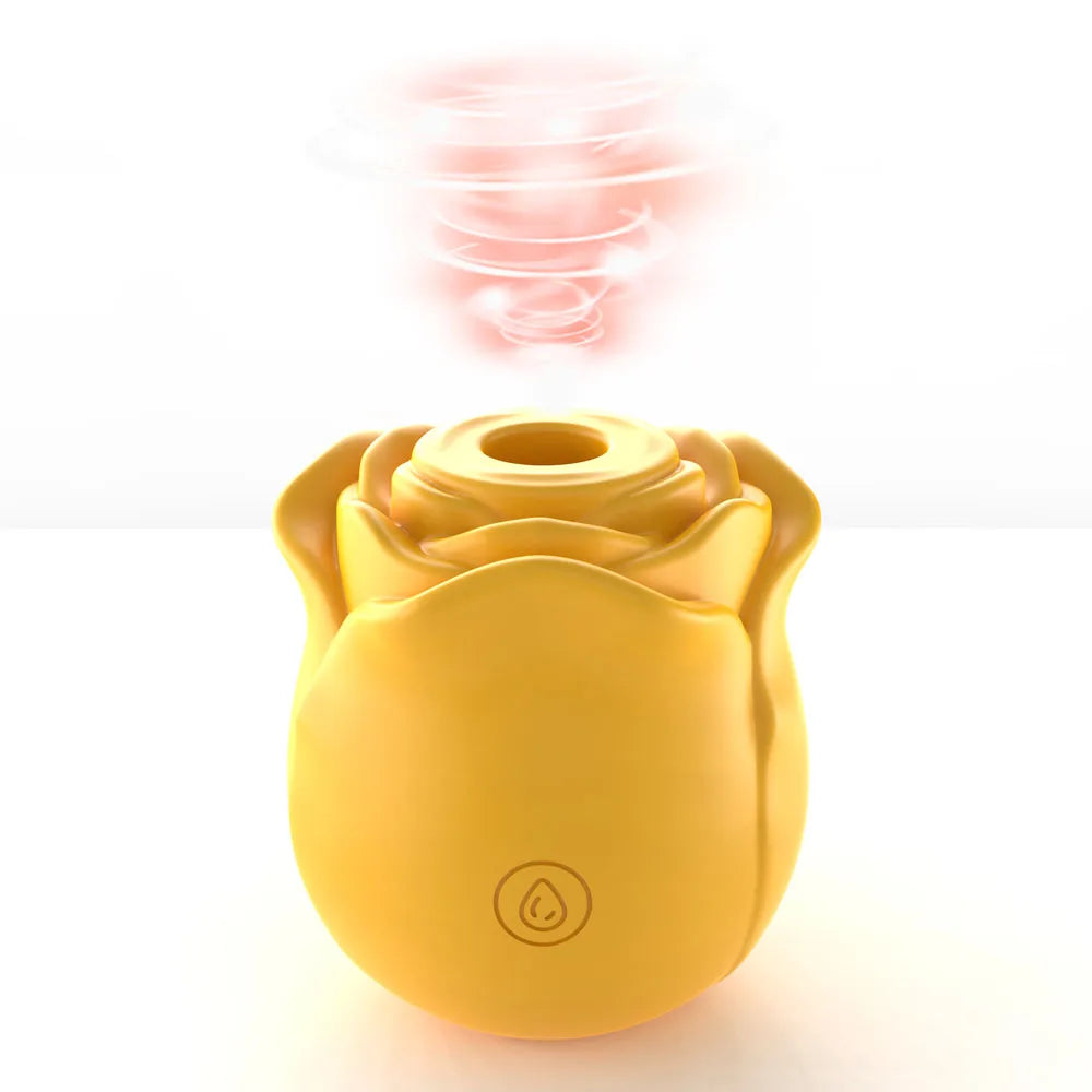 Rose-Shaped Clitoral Sucking Vibrator – Vagina & Nipple Stimulator for Women