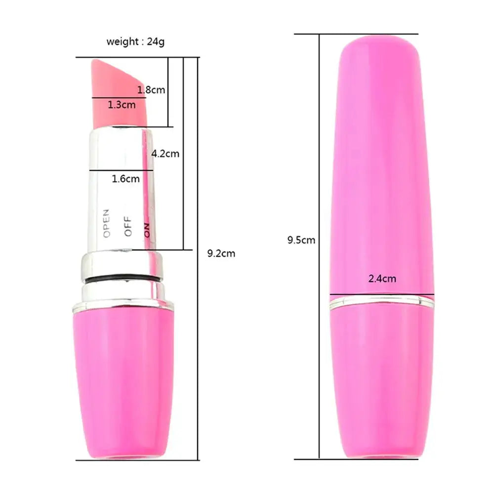 Mini Lipstick Vibrator – Discreet Clitoral Stimulator with Adjustable Speed