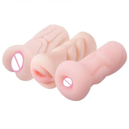 Men’s Aircraft Cup – Soft Realistic Silicone Masturbator for Oral, Vaginal & Anal Sensations