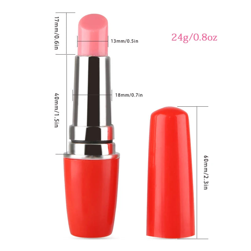 Mini Lipstick Vibrator – Discreet Clitoral Stimulator with Adjustable Speed
