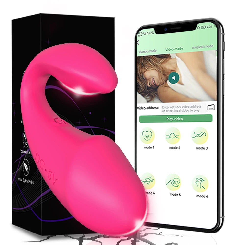 POMFW Bluetooth App-Controlled Vibrator – Wireless Love Egg for Couples